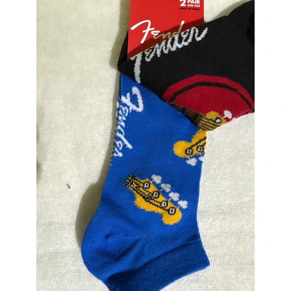 Fender Socks, 2 Pair, One‎ Size, Guitar Musical Instrument Novelty
